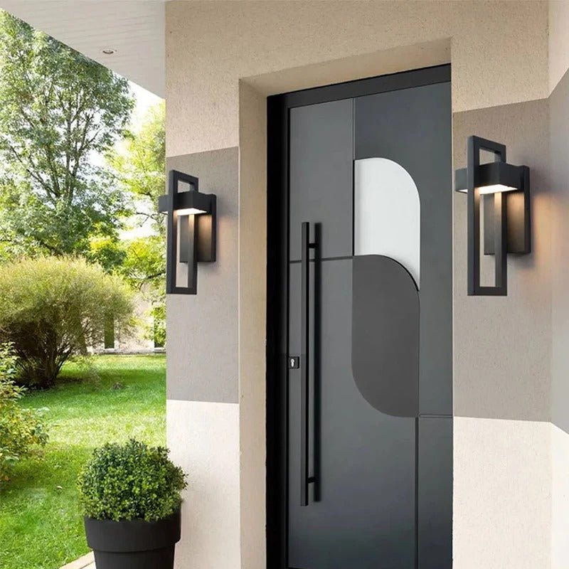 Scandinavian Outdoor Wall Light | Minimalist Aluminium LED Wall Lamp For Modern Home Exteriors