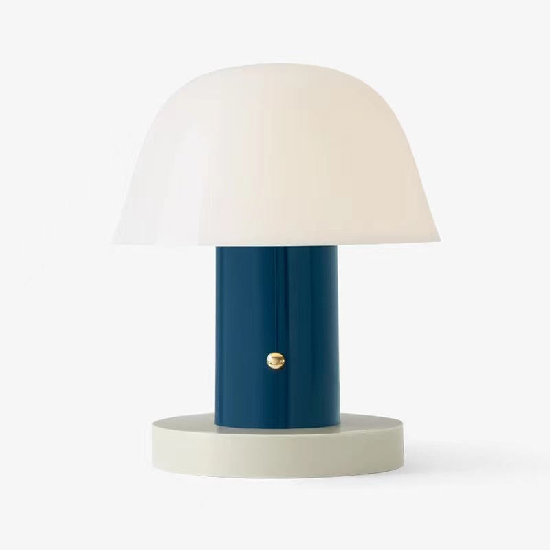 Mushroom Table Lamp | Modern Rechargeable Cordless LED Light For Tables, Travel and Camping