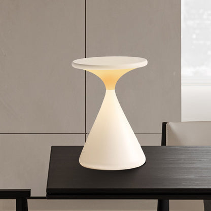 Sablune Wireless Table Lamp | Rechargeable Hourglass Design In White, Grey or Black Finish