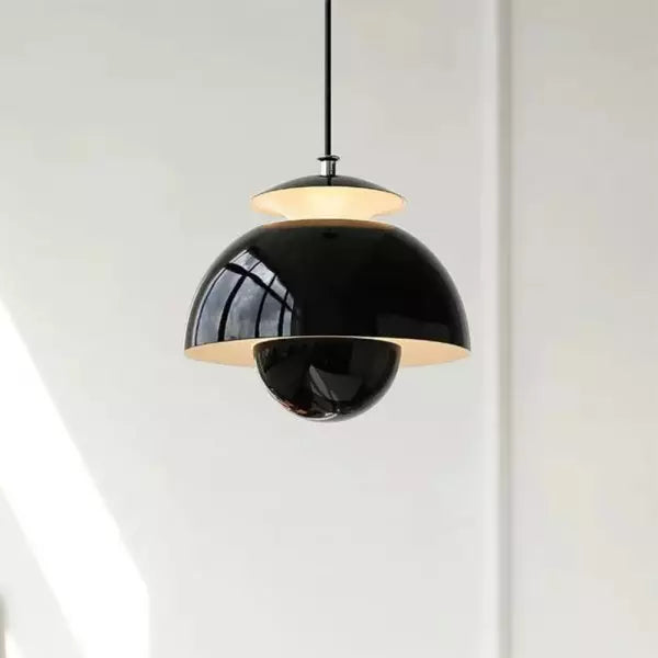 Petalume Pendant Light | Nordic Layered Dome LED Ceiling Lamp In Four Bold Modern Shade Colours