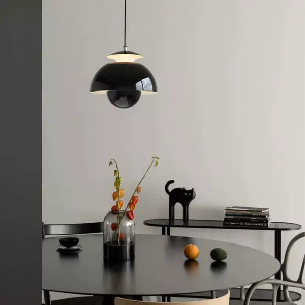 Petalume Pendant Light | Nordic Layered Dome LED Ceiling Lamp In Four Bold Modern Shade Colours