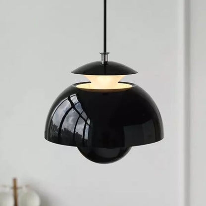 Petalume Pendant Light | Nordic Layered Dome LED Ceiling Lamp In Four Bold Modern Shade Colours