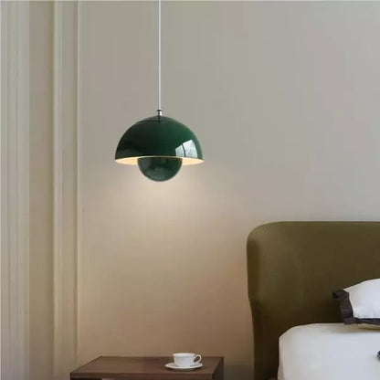 Petalume Pendant Light | Nordic Layered Dome LED Ceiling Lamp In Four Bold Modern Shade Colours