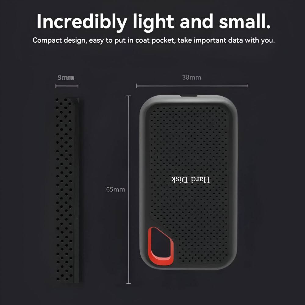 High Speed Portable SSD Data Storage | Sustained Transfer External Drive For Video and Photo Work