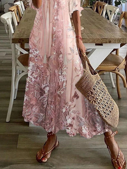 Seraphina Floral Halter Maxi Dress