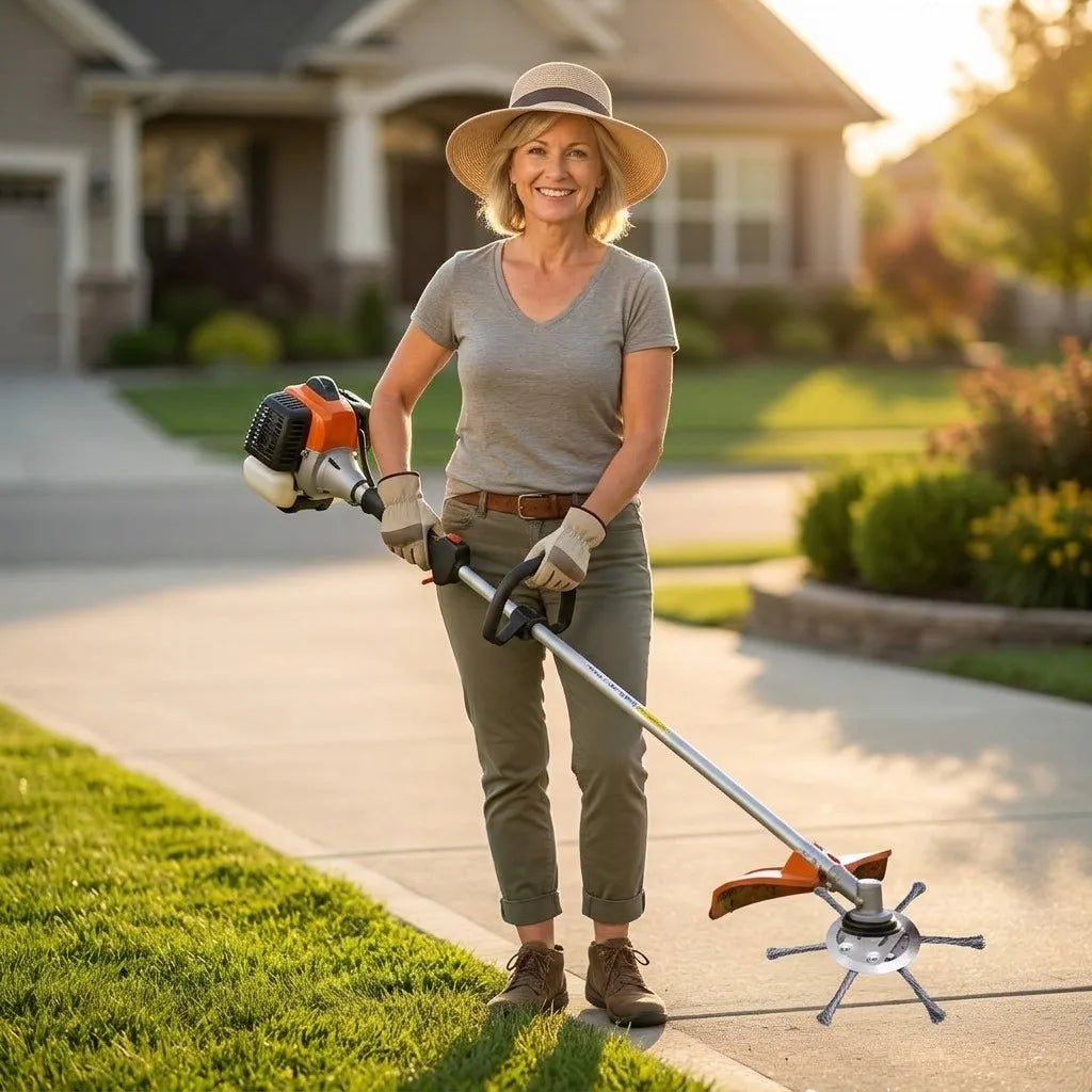Precision Grass Trimmer Head | Universal Fit No Jam Strimmer Head For Clean Lawn Edges and Borders