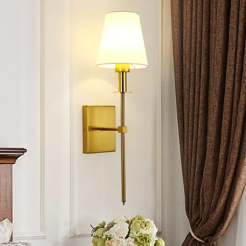 Nordic Elegance LED Wall Sconce | Modern Bedroom and Living Room Light In Two Metal Finishes