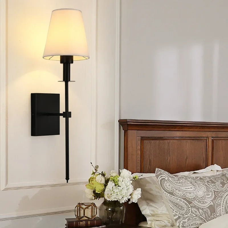 Nordic Elegance LED Wall Sconce | Modern Bedroom and Living Room Light In Two Metal Finishes