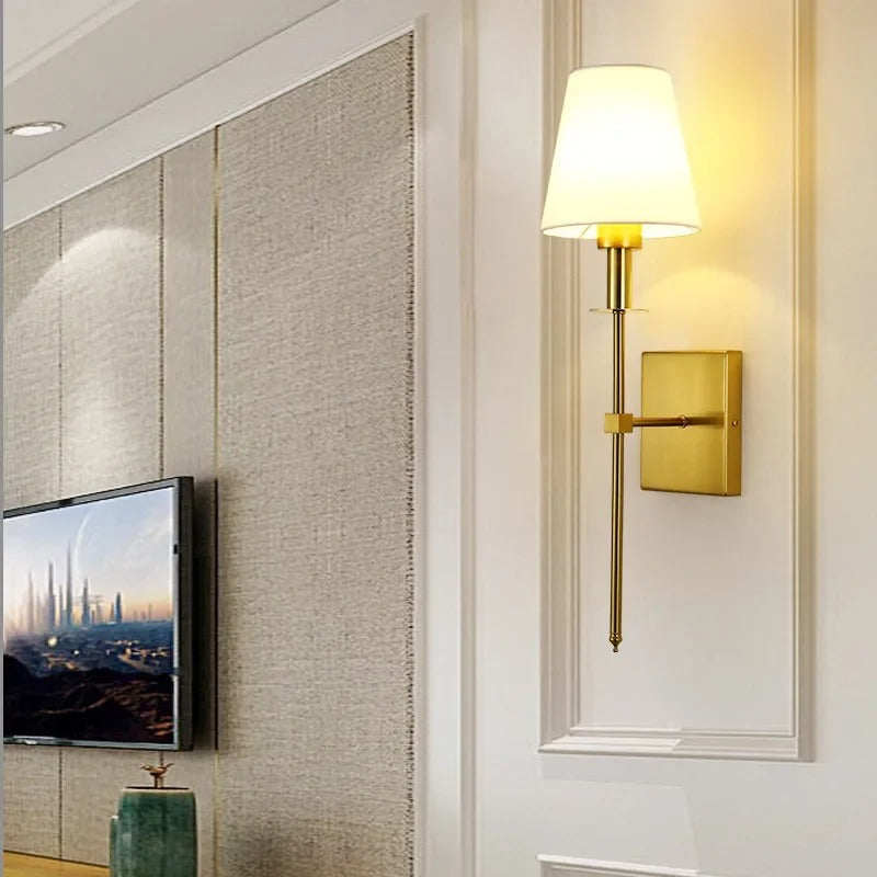 Nordic Elegance LED Wall Sconce | Modern Bedroom and Living Room Light In Two Metal Finishes