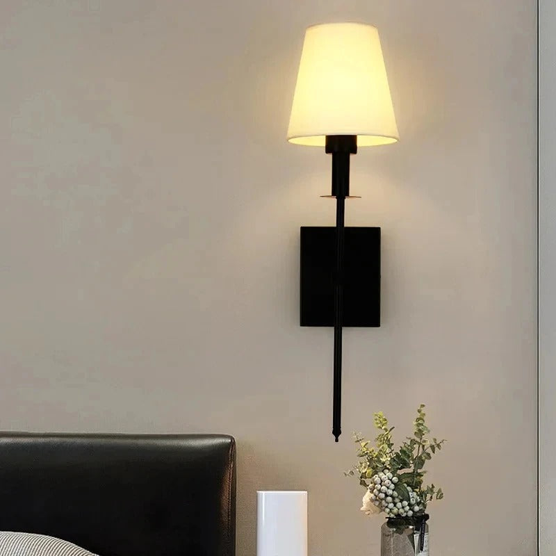 Nordic Elegance LED Wall Sconce | Modern Bedroom and Living Room Light In Two Metal Finishes