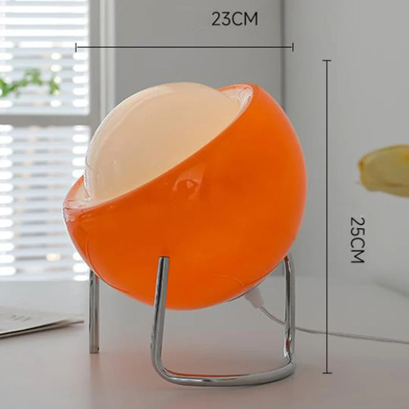 Bauhaus Glass Table Lamp | Retro Nordic Design Accent Light For Sideboards and Home Studies