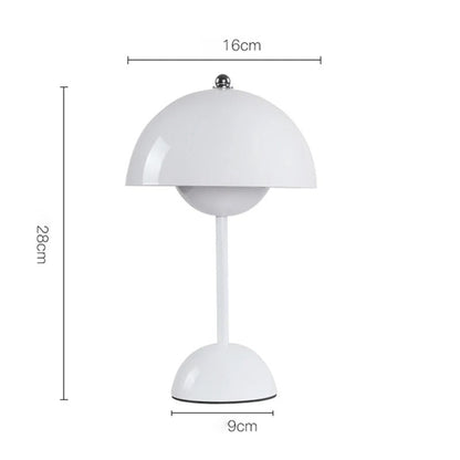 Mushroom Pod LED Table Lamp | Rechargeable Touch Control Night Light In Eight Soft Colours