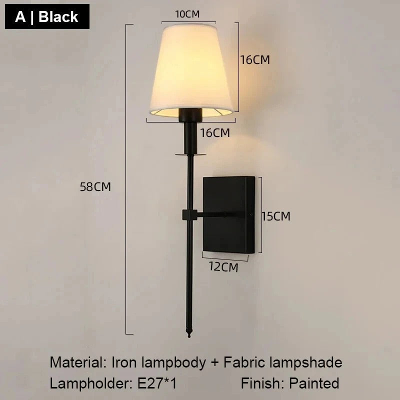 Nordic Elegance LED Wall Sconce | Modern Bedroom and Living Room Light In Two Metal Finishes