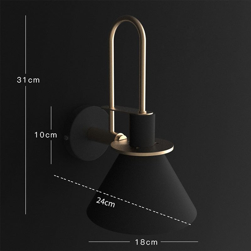 Solene Wall Lamp | Postmodern Metal Wall Light For Hallways, Living Rooms and Open Stairwells