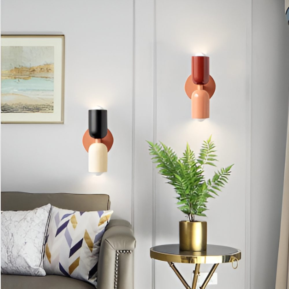 Nordic Twinlume Wall Lamp | Two Sided LED Sconce For Bedsides, Hallways and Longer Landings