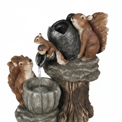 Outdoor Fountain Solar Garden Birdbath - Image 2
