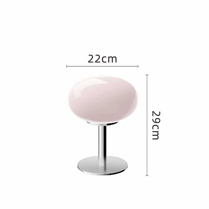 Italian Designer Glass Table Lamp | Modern Retro Accent Light For Living Rooms and Consoles