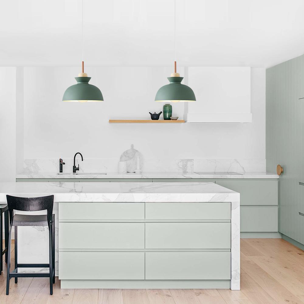 Modern Single Pendant Dome Light | Scandinavian Metal Hanging Lamp In Nine Bold Colourways