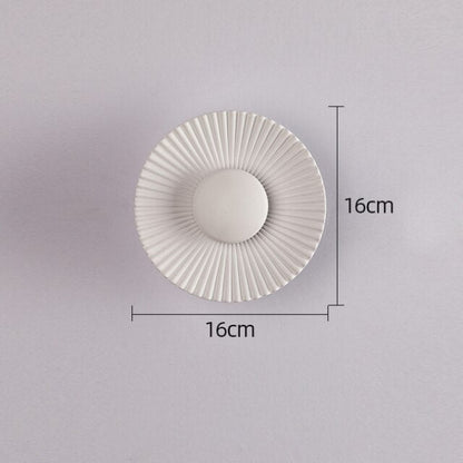 Solvara Wall Lamp | Modern Metallic Sun Ray Design With An Integrated Warm White LED Halo Glow