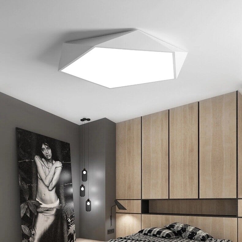 Vaultra Ceiling Light | Modern Geometric LED Flush Mount For Living Rooms, Halls and Bedrooms