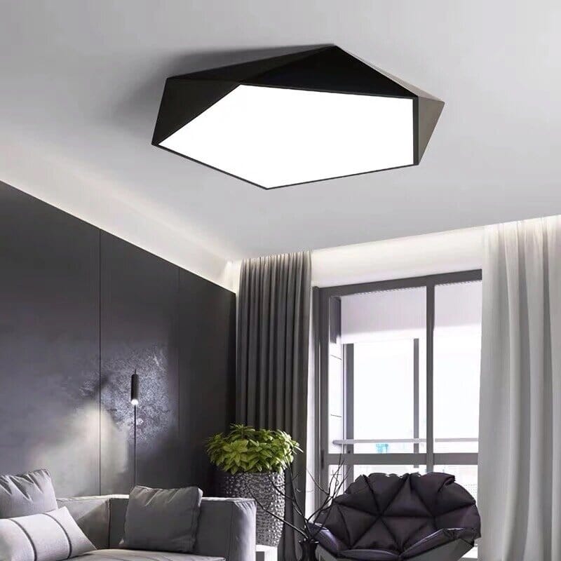 Vaultra Ceiling Light | Modern Geometric LED Flush Mount For Living Rooms, Halls and Bedrooms