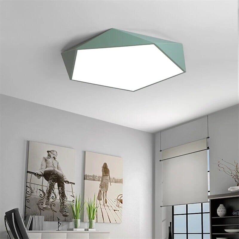 Vaultra Ceiling Light | Modern Geometric LED Flush Mount For Living Rooms, Halls and Bedrooms