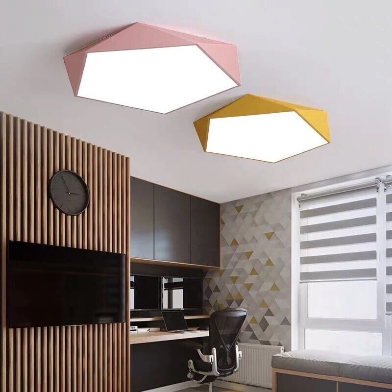 Vaultra Ceiling Light | Modern Geometric LED Flush Mount For Living Rooms, Halls and Bedrooms