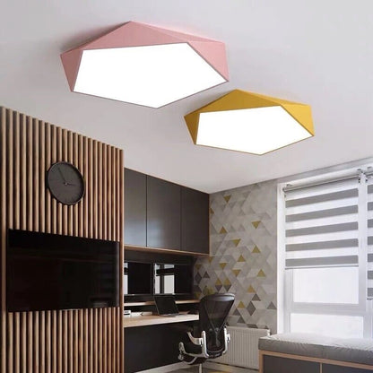 Vaultra Ceiling Light | Modern Geometric LED Flush Mount For Living Rooms, Halls and Bedrooms