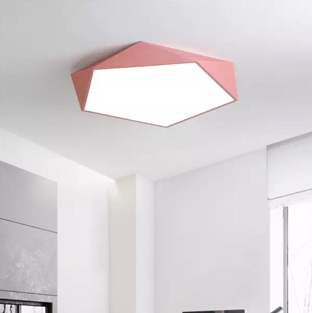 Vaultra Ceiling Light | Modern Geometric LED Flush Mount For Living Rooms, Halls and Bedrooms