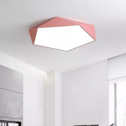 Vaultra Ceiling Light | Modern Geometric LED Flush Mount For Living Rooms, Halls and Bedrooms