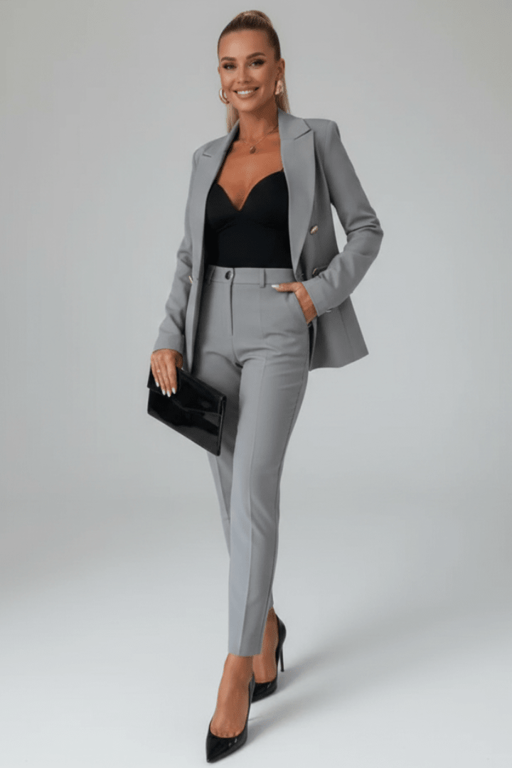 Tailored Two-Piece Woven Pant Suit