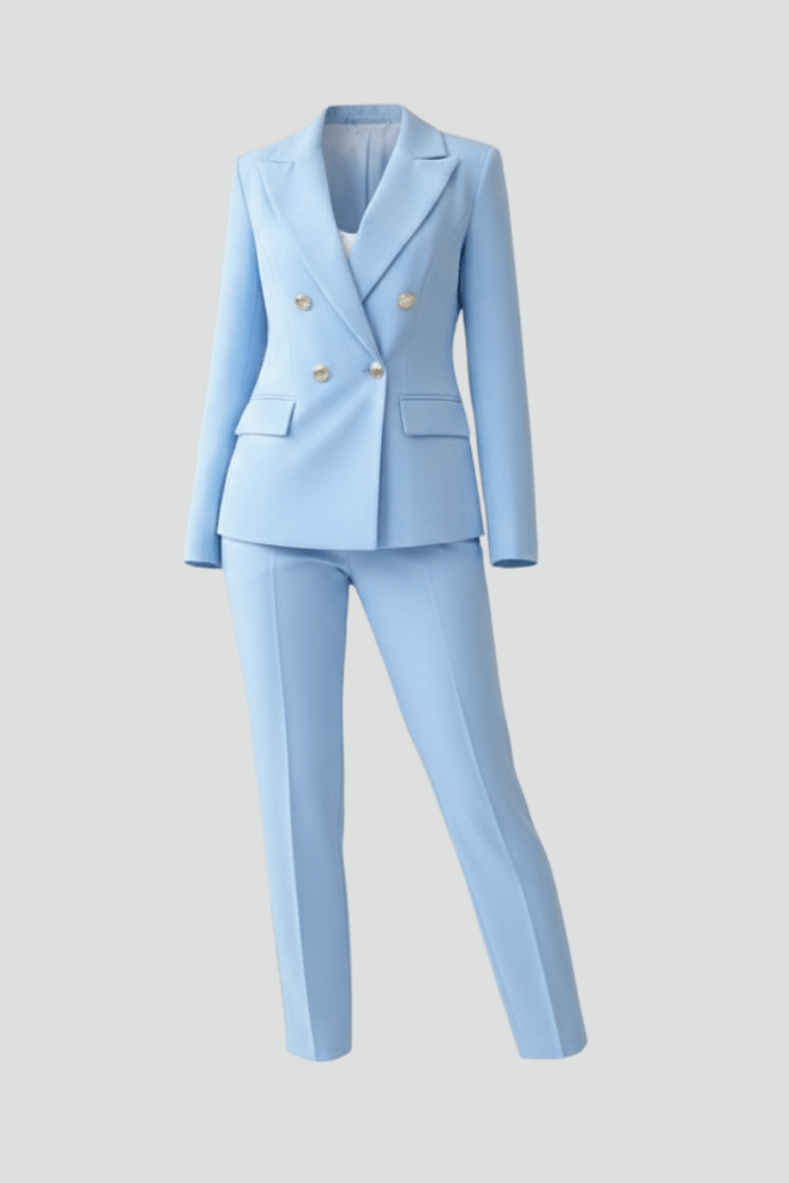 Tailored Two-Piece Woven Pant Suit