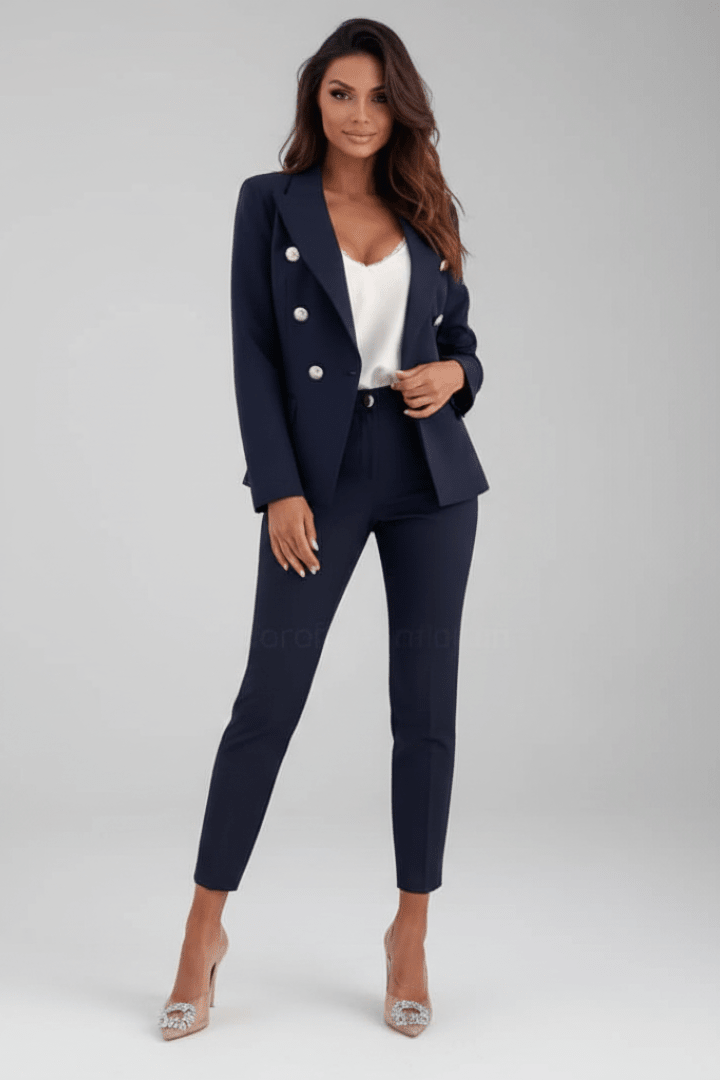 Tailored Two-Piece Woven Pant Suit