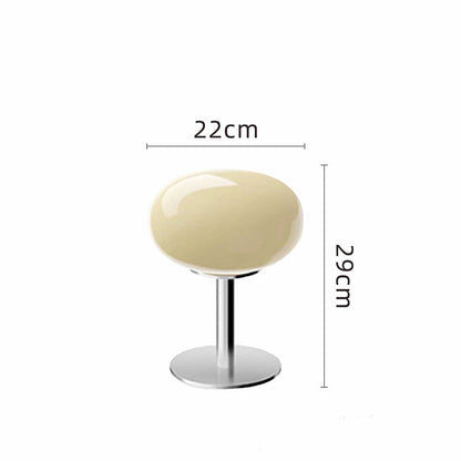 Italian Designer Glass Table Lamp | Modern Retro Accent Light For Living Rooms and Consoles