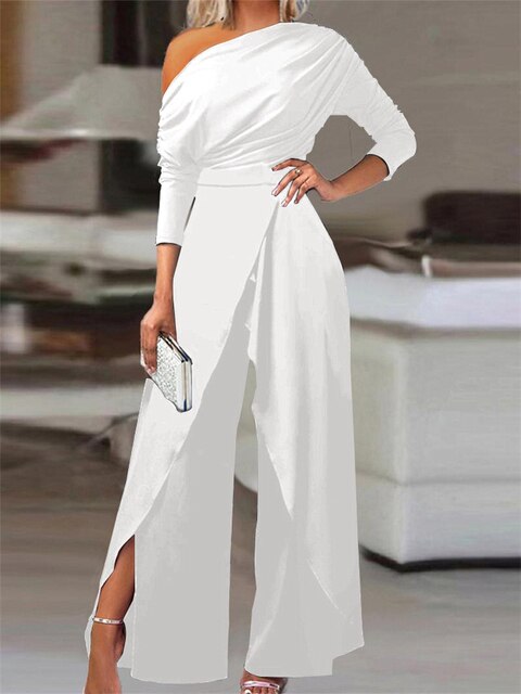 Valentina Off Shoulder Wide Leg Jumpsuit