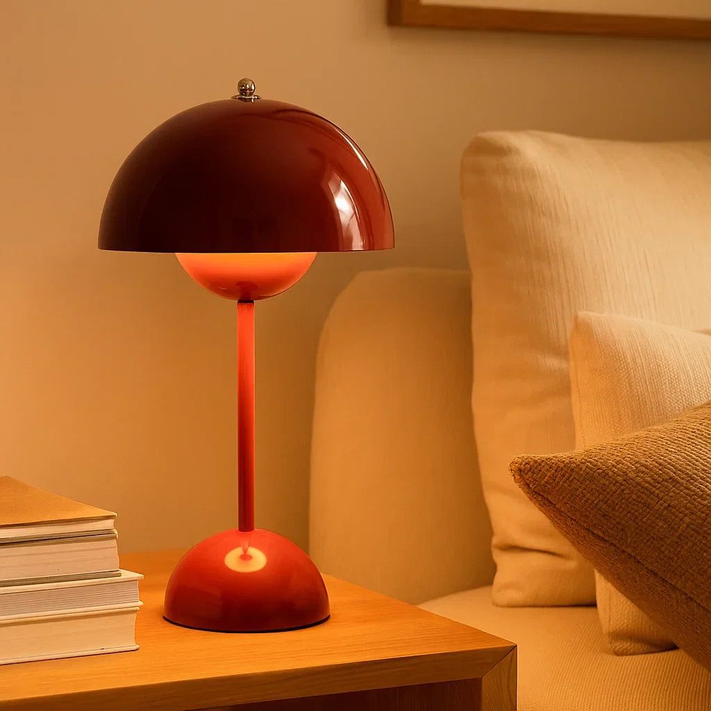 Modern Touch Table Lamp | Scandinavian Design Bedside Light With Tap Control For Bedroom Tables