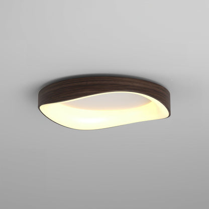 Nordic Artistic Wood Grain Ceiling Light | IP54 Rated LED In Four Finishes and Two Room Sizes