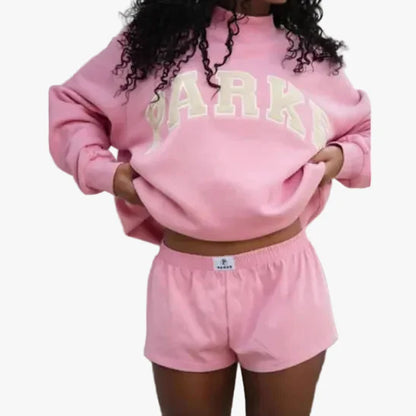 Kenni Mock Neck Varsity Sweatshirt